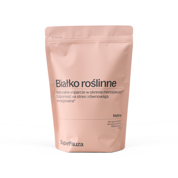 SuperPauza Białko roślinne Super ukojenie, proszek, smak malina, 750 g