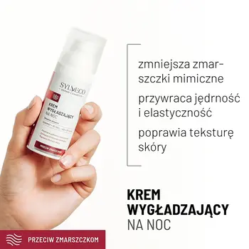 Sylveco Dermo Przeciw zmarszczkom, krem wygładzający na noc, 50 ml