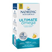 Nordic Naturals, Ultimate Omega, 1280 mg, kapsułki, smak cytrynowy, 120 szt.        