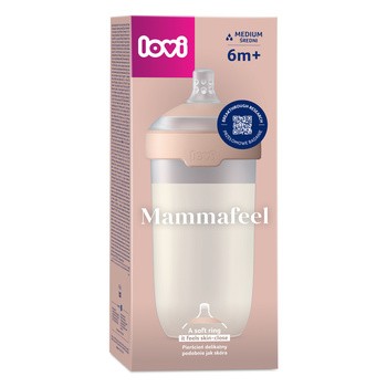 Canpol Lovi Mammafeel, butelka ze smoczkiem dynamicznym, 6m+, 330 ml, 1 szt.
