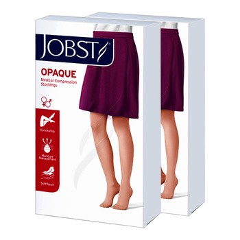 Zestaw Jobst Opaque 1+1 GRATIS, rozmiar: II, karmel, podkolanówki uciskowe, CCL 2, unisex, petite