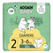Moomin Baby Newborn, pieluchy dla noworodków, 2, 3-6kg, 56 szt.