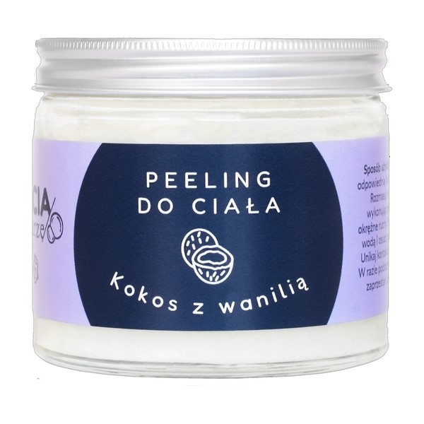 Bracia Mydlarze Bracia Mydlarze, peeling drobnoziarnisty, Kokos z wanilią, 250 ml — Składniki i ocena