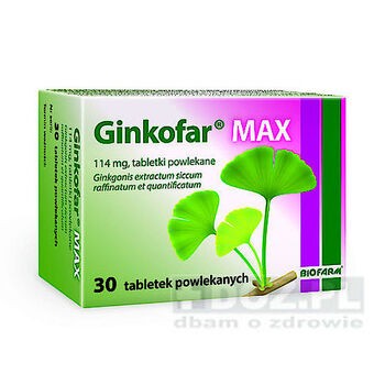 Ginkofar max, 114 mg, tabletki powlekane, 30 szt