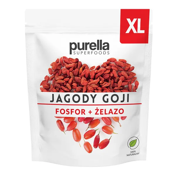 Jagody goji suszone owoce 100g [Purella] - Purella