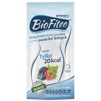 BioFiteo, proszek o smaku owoców leśnych, 20 g (saszetka)