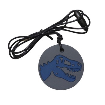 Jellystone Designs, wisiorek antystresowy Dinozaur, szary, 1 szt.