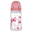 Canpol Babies EasyStart, butelka szerokootworowa Jungle, 240 ml, koral, 1 szt.