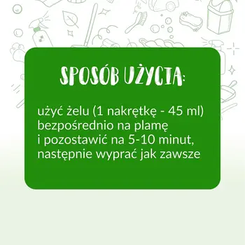 Zielko, Odplamiacz, płyn, granat i imbir, 400 ml