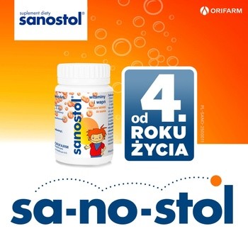 Sanostol, tabletki musujące do ssania, 60 szt.