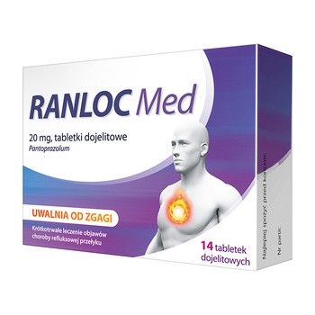 Ranloc Med, 20 mg, tabletki dojelitowe, 14 szt.