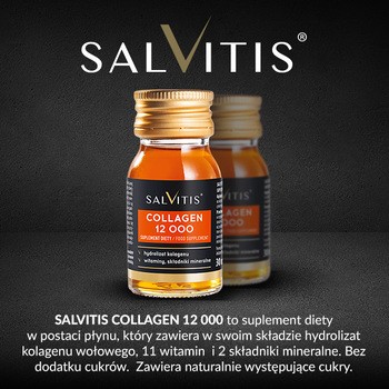 Zestaw Salvitis Collagen, kolagen do picia, płyn, 30 ml x 15 szt.
