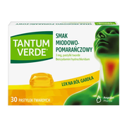 Tantum Verde smak miodowo-pomarańczowy, 3 mg, pastylki twarde, 30 szt.