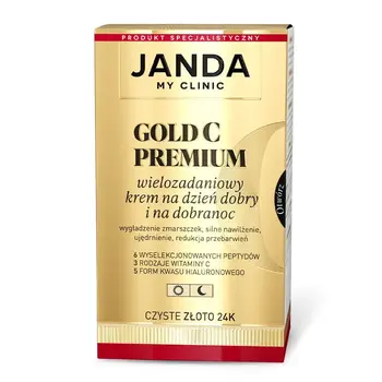 Janda Gold C Premium, wielozadaniowy krem na dzień dobry i na dobranoc, 50 ml