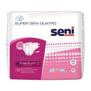 Super Seni Quatro, pieluchomajtki dla dorosłych, medium, 10 szt.