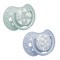 Canpol Lovi, smoczek silikonowy dynamiczny, Blossom Blue, 0-6 m, 2 szt.