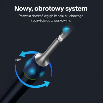 Bebird Note5, Otoskop z kamerą do czyszczenia uszu 1080p, niebieski, 1 szt.