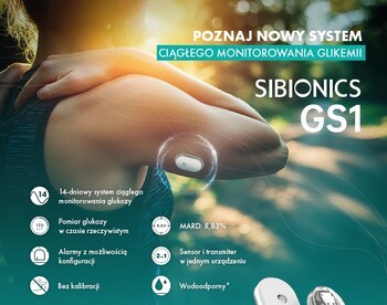 Sibionics GS1, system do ciągłego monitorowania stężenia glukozy we krwi, 1 szt.