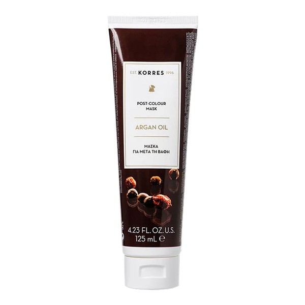 Korres Korres, maska do włosów farbowanych z olejem arganowym, 125 ml