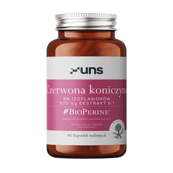 Uns Czerwona koniczyna + Bioperine, kapsułki, 60 szt.