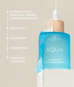 Cocosolis, AQUA, serum do twarzy z kwasem hialuronowym, 50 ml