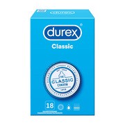 alt Durex Classic, prezerwatywy ze środkiem nawilżającym, 18 szt.