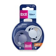 Canpol Lovi Prime, dynamiczny smoczek uspokajający silikonowy, 18 m+ Baby Blue/Blue, 2 szt. https://azcdn.doz.pl/image/d/product/8b8863ca-scale-180x180.png
