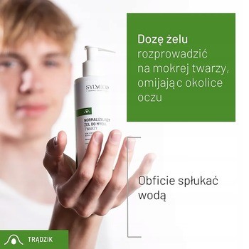 Sylveco Dermo Trądzik, normalizujący żel do mycia twarzy, 200 ml