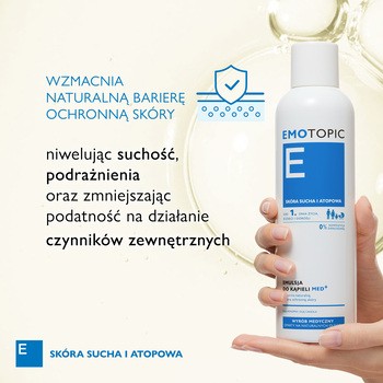 Emotopic E Med+, emulsja do kąpieli do codziennego stosowania, 400 ml