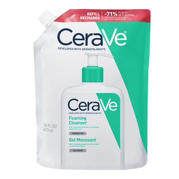 CeraVe, oczyszczający żel do mycia z ceramidami dla skóry normalnej i tłustej, refill, 473 ml