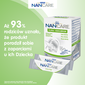 NanCare Flora Equilibrium, proszek, dla niemowląt i małych dzieci, 20 x 2,2 g