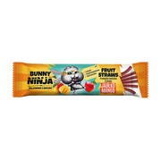 Bunny Ninja, Fruit Straws, przekąska owocowa, pałeczki o smaku jabłko-mango, 16 g        