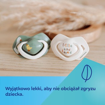 Canpol Babies, smoczek silikonowy Light touch 0-6 m symetryczny Goose, 2 szt.