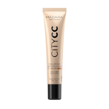 Madara Hyaluronic Anti-Pollution CC Cream SPF 15, krem koloryzujący, Light Beige, 40 ml