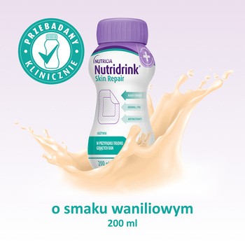 Nutridrink Skin Repair, smak waniliowy, płyn, 4 x 200 ml