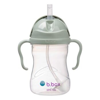 B.box, Bidon ze słomką Sage, 240 ml, 1 szt.