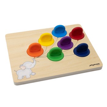 Jellystone Designs, balonowy sorter, tęczowy, 1 szt.