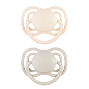 Canpol Babies, smoczek silikonowy DentalAir 0-6 m symetryczny, kremowy, 2 szt. https://azcdn.doz.pl/image/d/product/32f8aed1-scale-180x180.png
