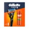 Zestaw Gillette, maszynka do golenia Fusion5 + Fusion, żel do golenia dla skóry wrażliwej, 200 ml