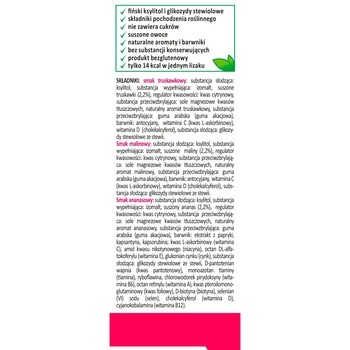 Zdrowy Lizak MniamMniam, smak anansowy, 1 szt. + smak malinowy, 1 szt. + smak truskawkowy, 1 szt. + niespodzianka w postaci słodkiego pierścionka