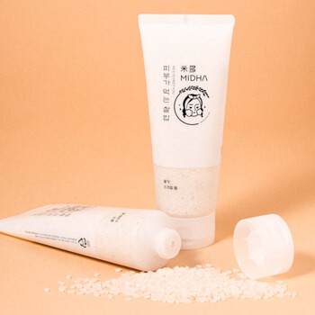 Midha Rice Bran Scrub Foam, pianka oczyszczająca z otrębami ryżu, 150 ml