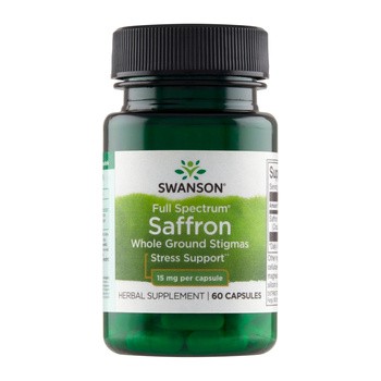 Swanson Full Spectrum Szafran, kapsułki, 60 szt.