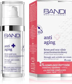 Bandi Medical Expert Anti Aging, krem pod oczy silnie przeciwzmarszczkowy z peptydem miedziowym, 30 ml