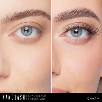 Nanolash DIY Eyelash Extensions, kępki rzęs, Charm, 36 szt.