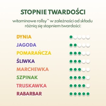 Naturalnie Zdrowi, truskawkowe rollsy z witaminą D3, 50 g