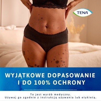 Tena Silhouette Plus, majtki chłonne, Black, rozmiar L, 10 szt.