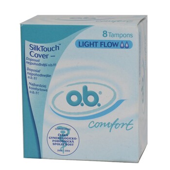 Johnson's tampon, OB Comfort light flow, 8 szt