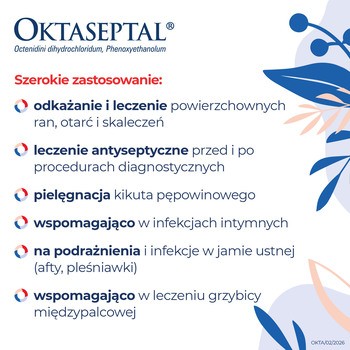 Oktaseptal, (0,10 g+2,00 g)/100 g, aerozol na skórę, 250 ml