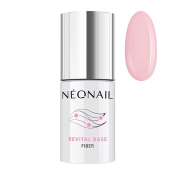 Neonail Revital Base Fiber, baza hybrydowa Creamy Splash, 7,2 ml