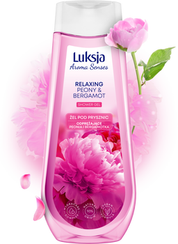 Luksja Aroma Senses, żel pod prysznic odprężające peonia i bergamotka, 500 ml